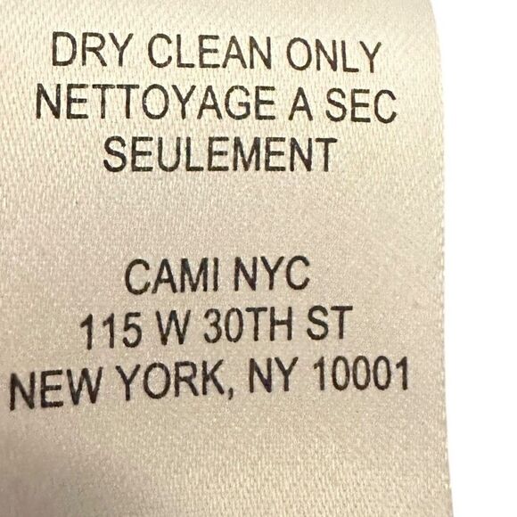 CAMI NYC 100% Silk Black Camisole Tank with Tassels Size S - Picture 6 of 8